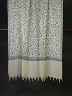 Ivory Base Jali Embroidery Cashmere Pashmina Shawl