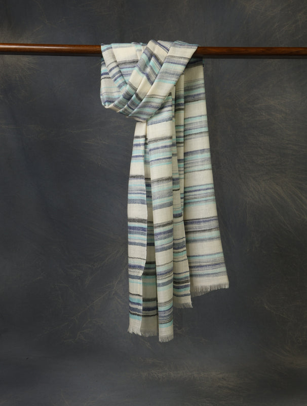 Multicolor Plaid Pure Cashmere Check Scarf Pashmina – Handwoven Luxury
