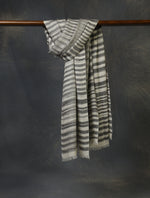 Black Plaid  Pure Cashmere Check Scarf Pashmina – Handwoven Luxury
