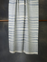 Grey Plaid Cashmere Check Scarf Pashmina – Handwoven Luxury