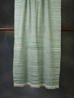 Sea Green Plaid Cashmere Check Scarf Pashmina – Handwoven Luxury