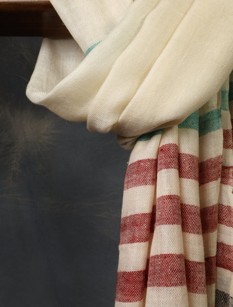 Multiolor Plaid Pure Cashmere Pashmina Scarf – Handwoven Luxury