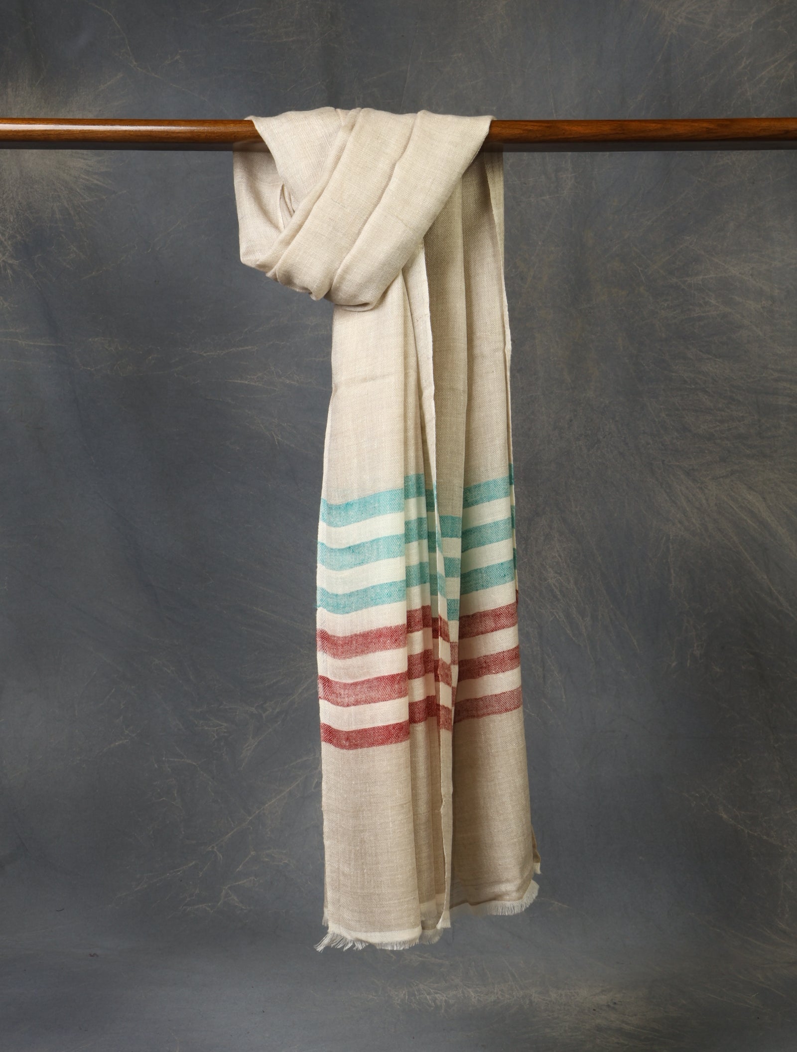 Multicolor Plaid Pure Cashmere Pashmina Scarf – Handwoven Luxury