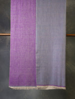 Lavender And Purple Reversible Handwoven Cashmere Pashmina Shawl