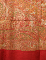 Maroon Base Full Embroidery Cashmere Antique Pashmina Shawl