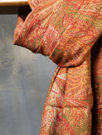 Maroon Base Full Embroidery Cashmere Antique Pashmina Shawl