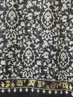 Black Kani Cashmere Pashmina Shawl