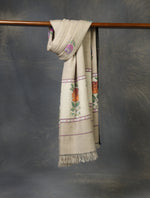 Natural Kani Floral Buteh Pashmina Shawl