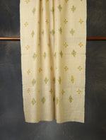 Natural Base Boteh Embroidery Pashmina Cashmere Scarf