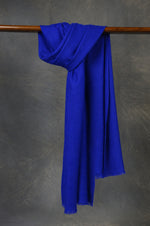 Indigo Cashmere Scarf – Handwoven Luxury from Kashmir