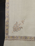 Ivory Base Small Border Embroidery Cashmere Pashmina Shawl