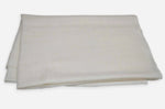 Ivory cashmere scarf for women flat lay — authentic Kashmiri pashmina in warm cream ivory
