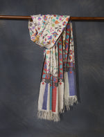 Ivory Kani Pashmina Shawl