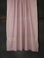 Mauve Base Motif Embroidery Cashmere Pashmina Shawl
