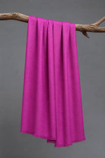 Mulberry Cashmere Scarf on a Wooden Branch