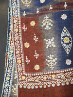 Multicolor Boteh Motifs Jali Embroidery Cashmere Pashmina Shawl