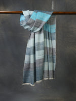 Multicolor Plaid Pure Cashmere Pashmina Scarf