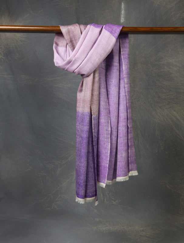 Multicolor Plaid Pure Cashmere Pashmina Scarf