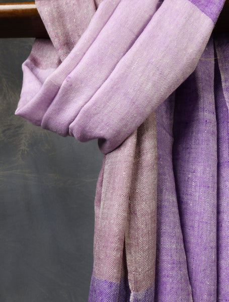 Multicolor Plaid Pure Cashmere Pashmina Scarf