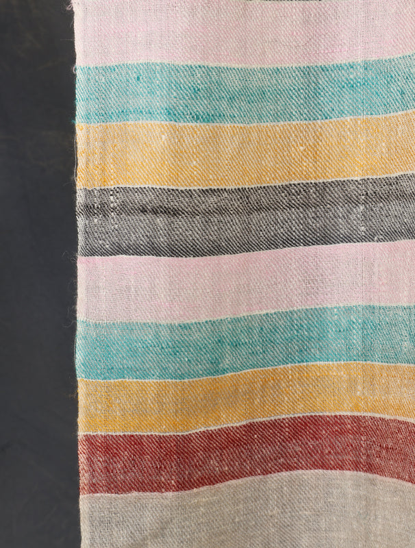 Multicolor Plaid Pure Cashmere Pashmina Scarf