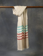 Multicolor Plaid Pure Cashmere Pashmina Scarf