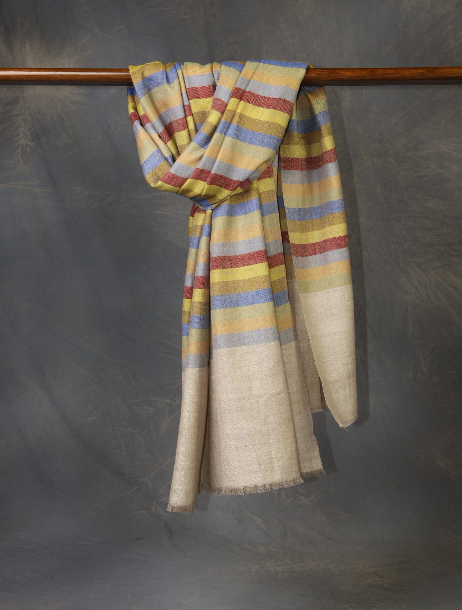 multicolor plaid cashmere pashmina shawl