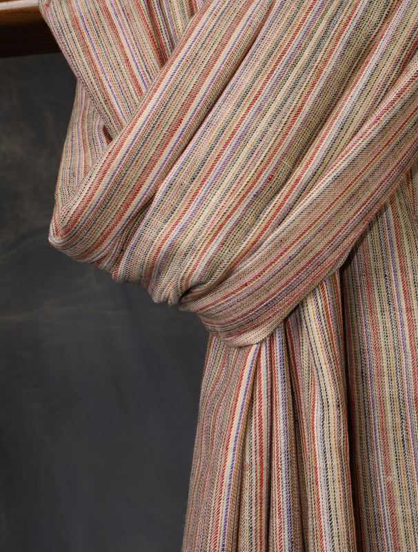 Natural Base Multi Color Plaid Pure Cashmere Pashmina Shawl– 
