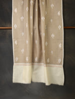 Natural  Boteh Motif Embroidery Cashmere Pashmina Shawl