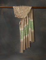 Natural Boteh Motifs Embroidery Cashmere Pashmina Shawl