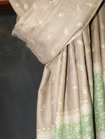 Natural Boteh Motifs Embroidery Cashmere Pashmina Shawl