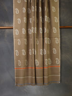 Natural Kani white Buteh Pashmina Shawl