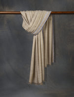 Natural Plaid Pure Cashmere Classic Pashmina Shawl