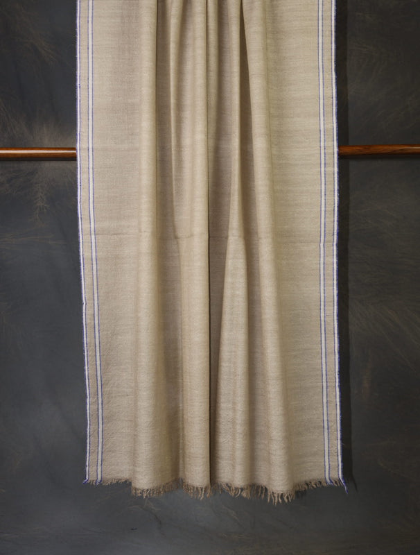 Natural Plaid Pure Cashmere Classic Pashmina Shawl