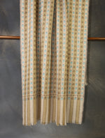 Natural & White Stripe Pashmina Kani Shawl