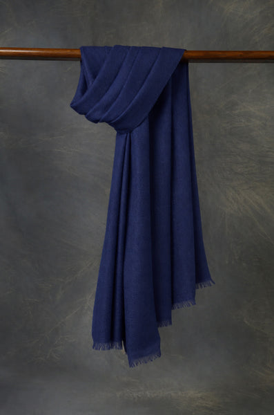 Navy Blue Cashmere Scarf