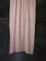 Pink Big Border Embroidery Cashmere Pashmina Scarf
