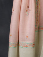 Pink With Buteh Embroidery Cashmere Pashmina Scarf
