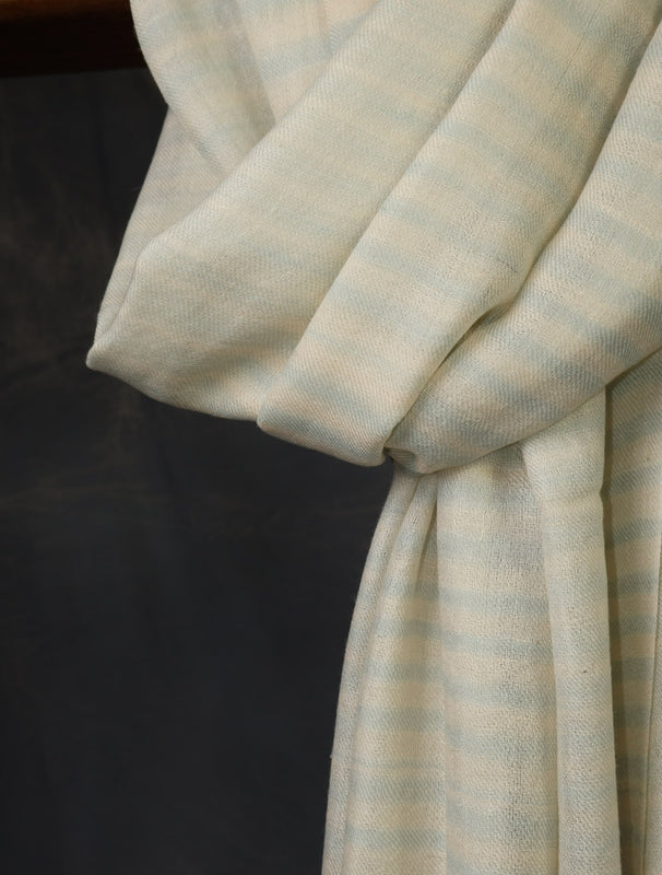 Plaid Blue And White Scarf Cashmere Pashmina