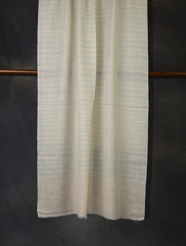 Plaid Blue And White Scarf Cashmere Pashmina