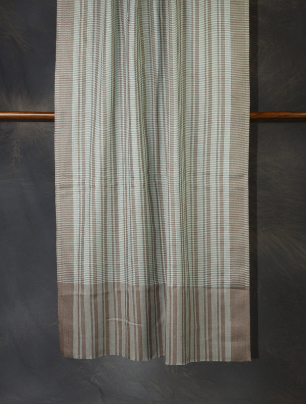 Plaid Scarf Sea Green Cashmere Pashmina