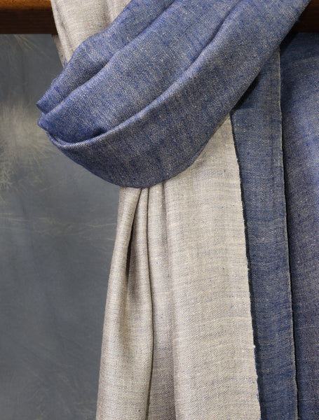 Reversible Handwoven Cashmere Pashmina Shawl