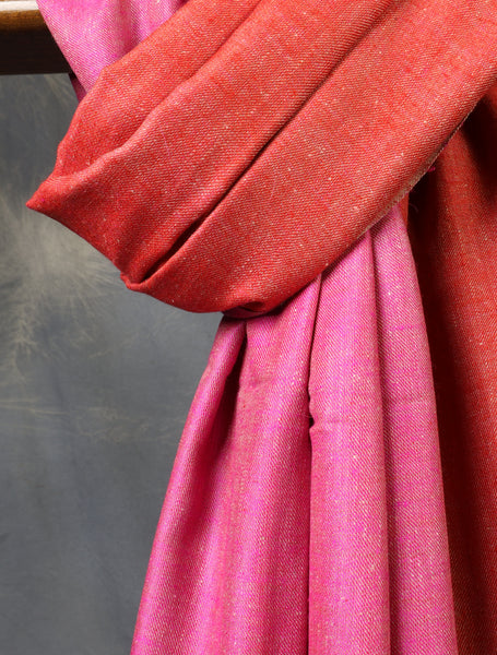 Reversible Handwoven Cashmere Pashmina Shawl