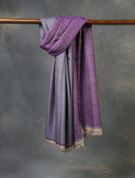 Reversible Handwoven Cashmere Pashmina Shawl
