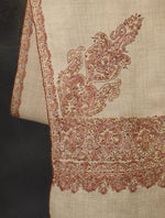 Tartan Big Border Embroidery Cashmere Pashmina Shawl