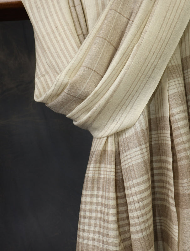 Tartan Plaid Colors Scarf Pure Cashmere Pashmina
