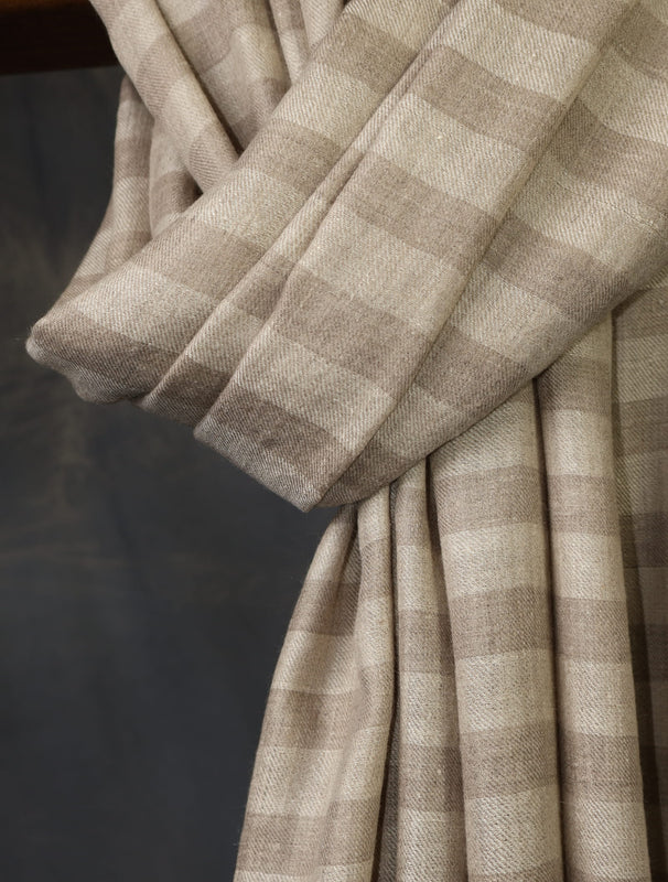 Tartan Plaid Pure Cashmere Pashmina Shawl