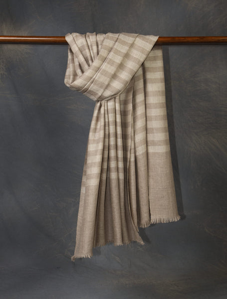 Tartan Plaid Pure Cashmere Pashmina Shawl