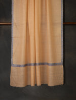 Warm Peach Base With Small Border Embroidery Cashmere Pashmina Shawl