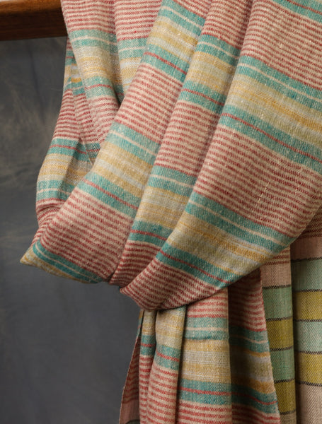 multicolor plaid pure cashmere scarf