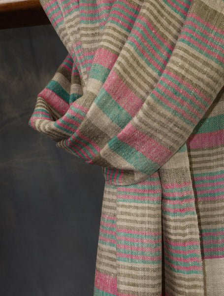 multicolor plaid cashmere pashmina handwoven scarf